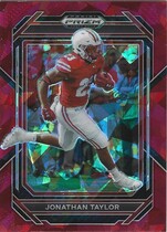 2023 Panini Prizm Draft Picks Red Ice Prizm #57 Jonathan Taylor