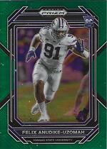 2023 Panini Prizm Draft Picks Green Prizm #190 Felix Anudike-Uzomah