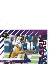 2024 Score Sack Attack Pink #1 T.J. Watt