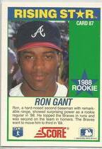 1989 Score Hottest 100 Rookies #87 Ron Gant