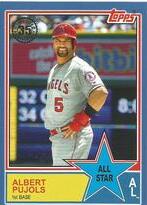 2018 Topps 1983 Topps All-Stars Blue #83AS-43 Albert Pujols