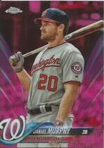 2018 Topps Chrome Pink Refractor #196 Daniel Murphy