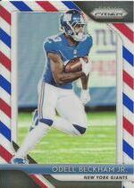2018 Panini Prizm Prizm Red White and Blue #58 Odell Beckham Jr.