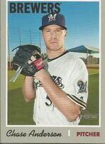 2019 Topps Heritage #224 Chase Anderson