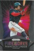 2019 Panini Prizm Fireworks #F11 Francisco Lindor