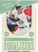 2019 Panini Leather & Lumber Equalizers #EQ-1 Nolan Arenado