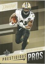 2019 Panini Prestige Prestigious Pros #4 Alvin Kamara