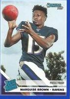 2019 Donruss Press Proof Blue #312 Marquise Brown