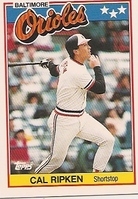 1988 Topps UK Minis #61 Cal Ripken Jr.