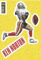 1996 Upper Deck Collectors Choice Stick-Ums #S15 Ken Norton