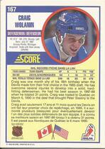 1990 Score Canadian #167 Craig Wolanin