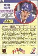 1990 Score Canadian #229 Mario Marois