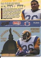 1994 Action Packed Prototypes #RU944 Jerome Bettis