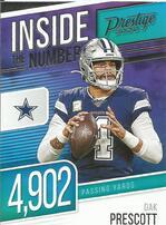 2020 Panini Prestige Inside the Numbers #3 Dak Prescott