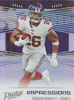 2020 Panini Prestige Impressions #17 Saquon Barkley