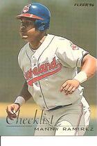 1996 Fleer Checklists #6 Manny Ramirez