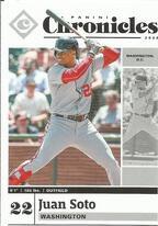 2020 Panini Chronicles #4 Juan Soto