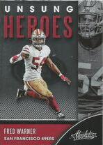 2020 Panini Absolute Unsung Heroes #1 Fred Warner