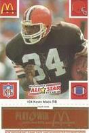 1986 McDonalds All Stars Gold #34 Kevin Mack