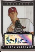 2007 Bowman Sterling Prospects #BSP-CM Clayton Mortensen