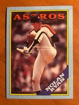 1988 Topps Wax Box Cards #N Nolan Ryan
