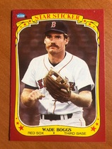 1986 Fleer Sticker Box Panels #2 Wade Boggs