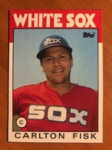 1986 Topps Wax Box Cards #E Carlton Fisk