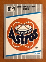 1989 Fleer Box Bottom Cards #24 Astros Team Logo
