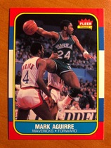 1986 Fleer Base Set #3 Mark Aguirre