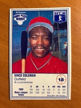 1987 Kraft Home Plate Heroes #18 Vince Coleman