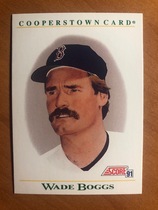 1991 Score Cooperstown #B1 Wade Boggs