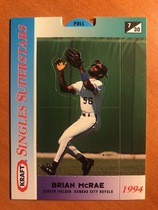 1994 Kraft Base Set #7 Brian McRae