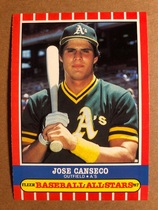1987 Fleer Baseball All Stars #6 Jose Canseco
