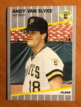 1989 Fleer Box Bottom Cards #27 Andy Van Slyke