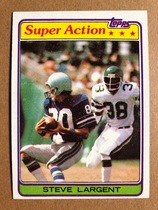 1981 Topps Base Set #343 Steve Largent