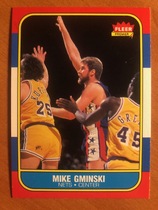 1986 Fleer Base Set #38 Mike Gminski