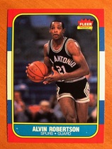 1986 Fleer Base Set #92 Alvin Robertson
