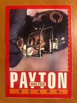 1985 Topps Box Bottoms #N Walter Payton