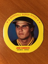1987 MSA Key Food Discs #17 Jose Canseco