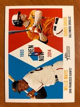 2014 Topps Heritage Then and Now #TAN-MD Chris Davis|Willie Mays