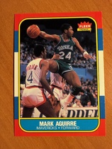1986 Fleer Base Set #3 Mark Aguirre