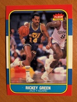 1986 Fleer Base Set #39 Rickey Green