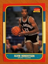 1986 Fleer Base Set #92 Alvin Robertson