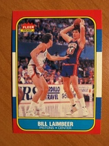 1986 Fleer Base Set #61 Bill Laimbeer