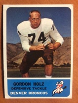 1962 Fleer Base Set #40 Gordy Holz