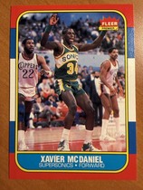 1986 Fleer Base Set #72 Xavier McDaniel