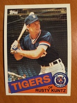 1985 Topps Base Set #73 Rusty Kuntz