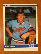 1984 Fleer Base Set #568 Rusty Kuntz
