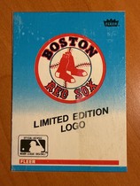 1987 Fleer Box Panels #5 Red Sox Logo