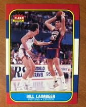 1986 Fleer Base Set #61 Bill Laimbeer